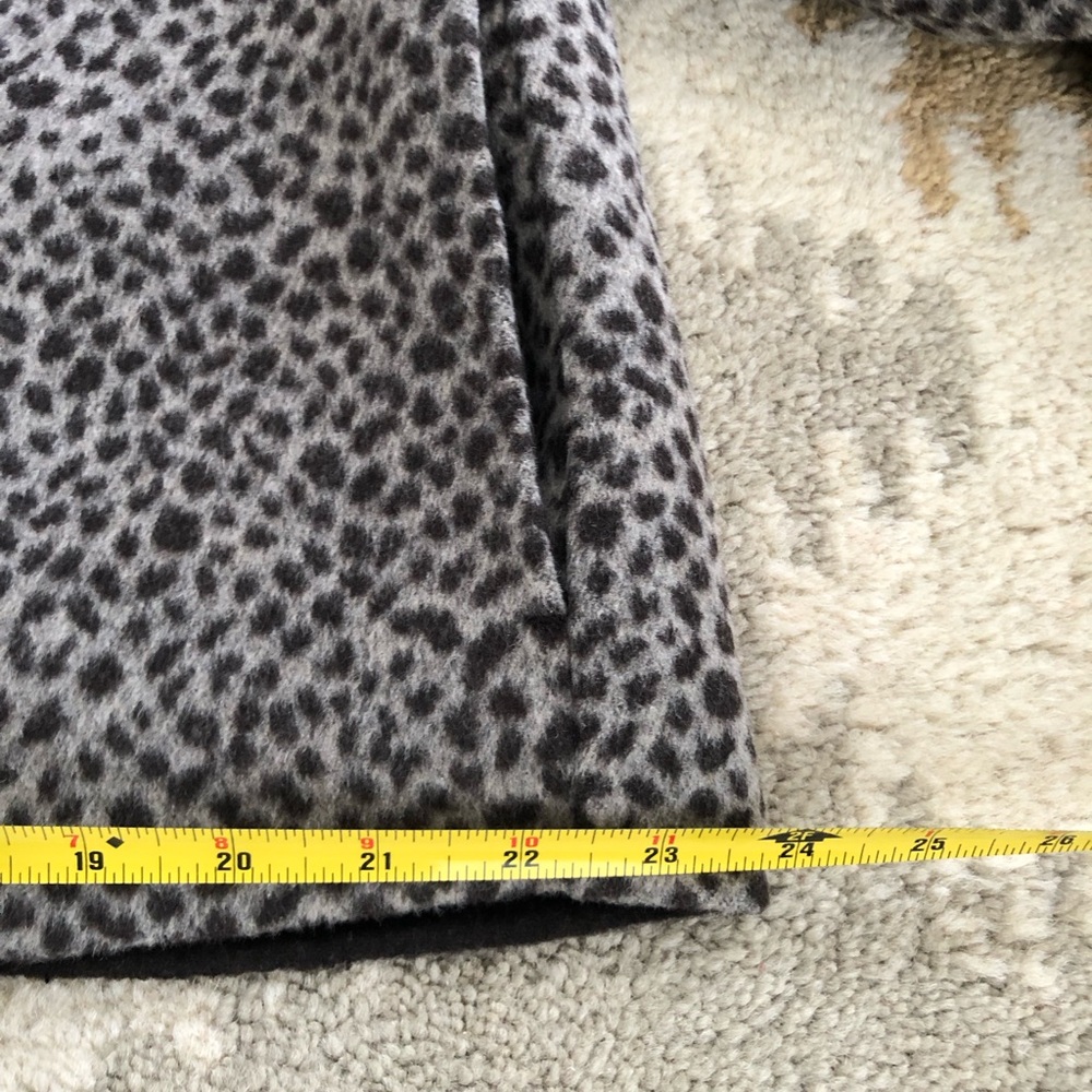 Massimo Dutti Wool Blend Animal Print Short Coat Size Medium New Without Tags! - Picture 14 of 16